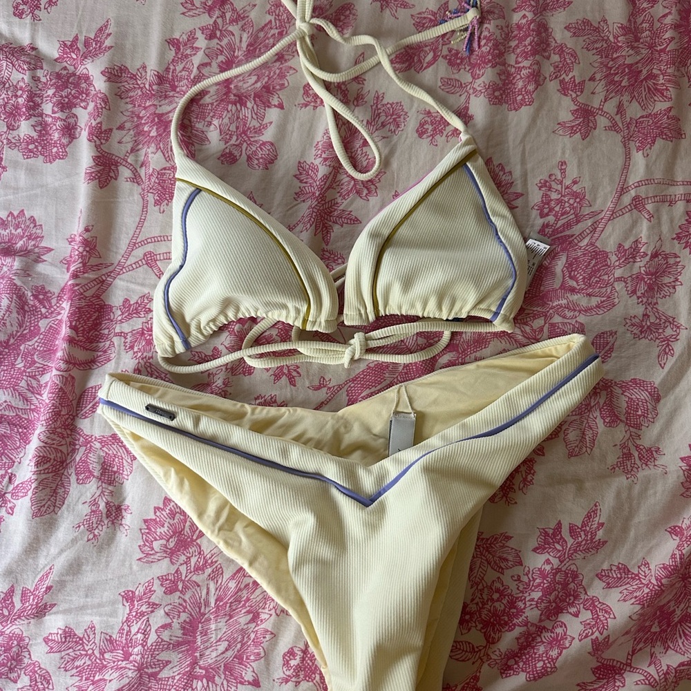Stylish Cream Bikini Set